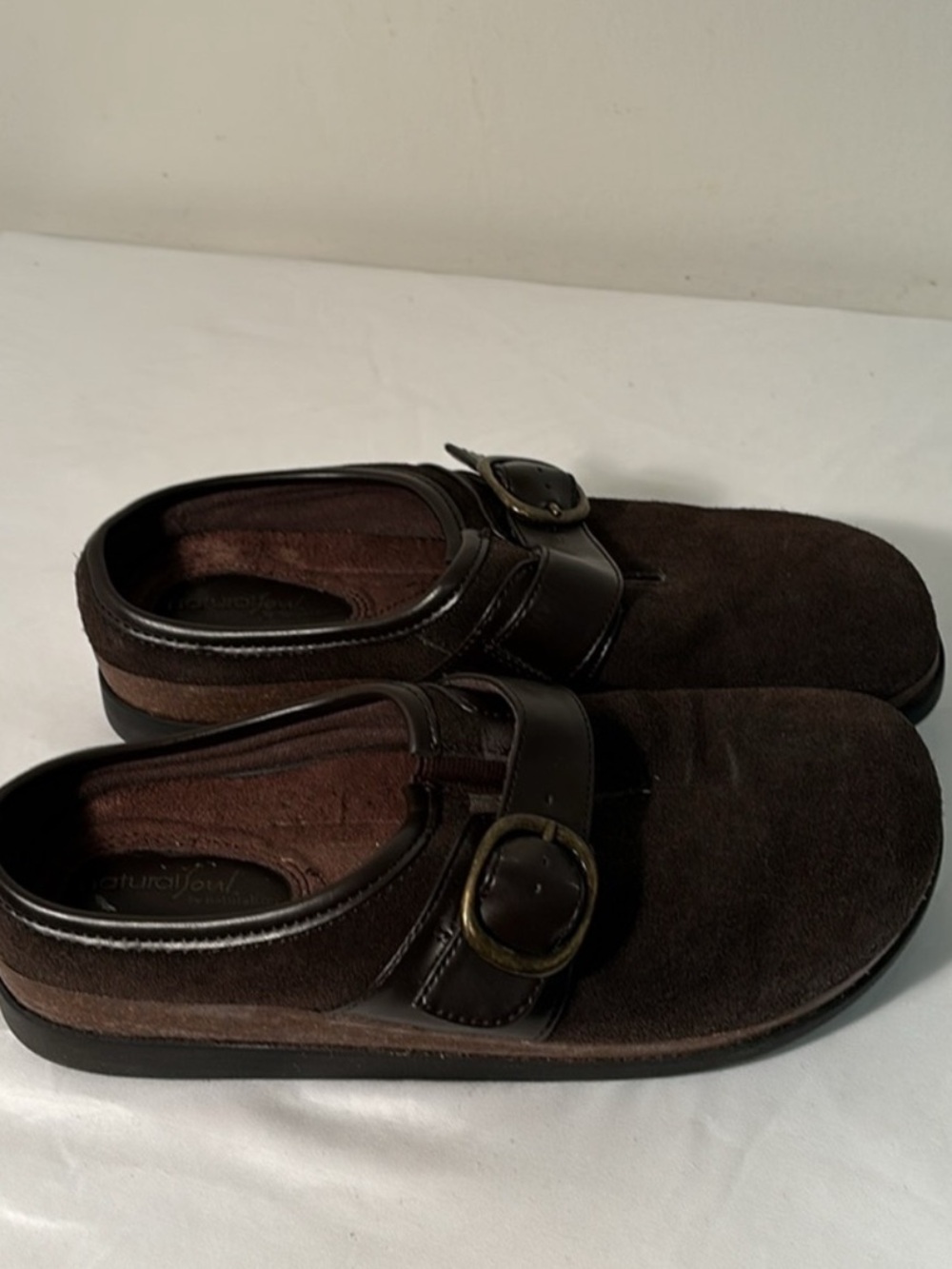 Ladies NATURAL SOUL BY NATURALIZER SUEDE MULES